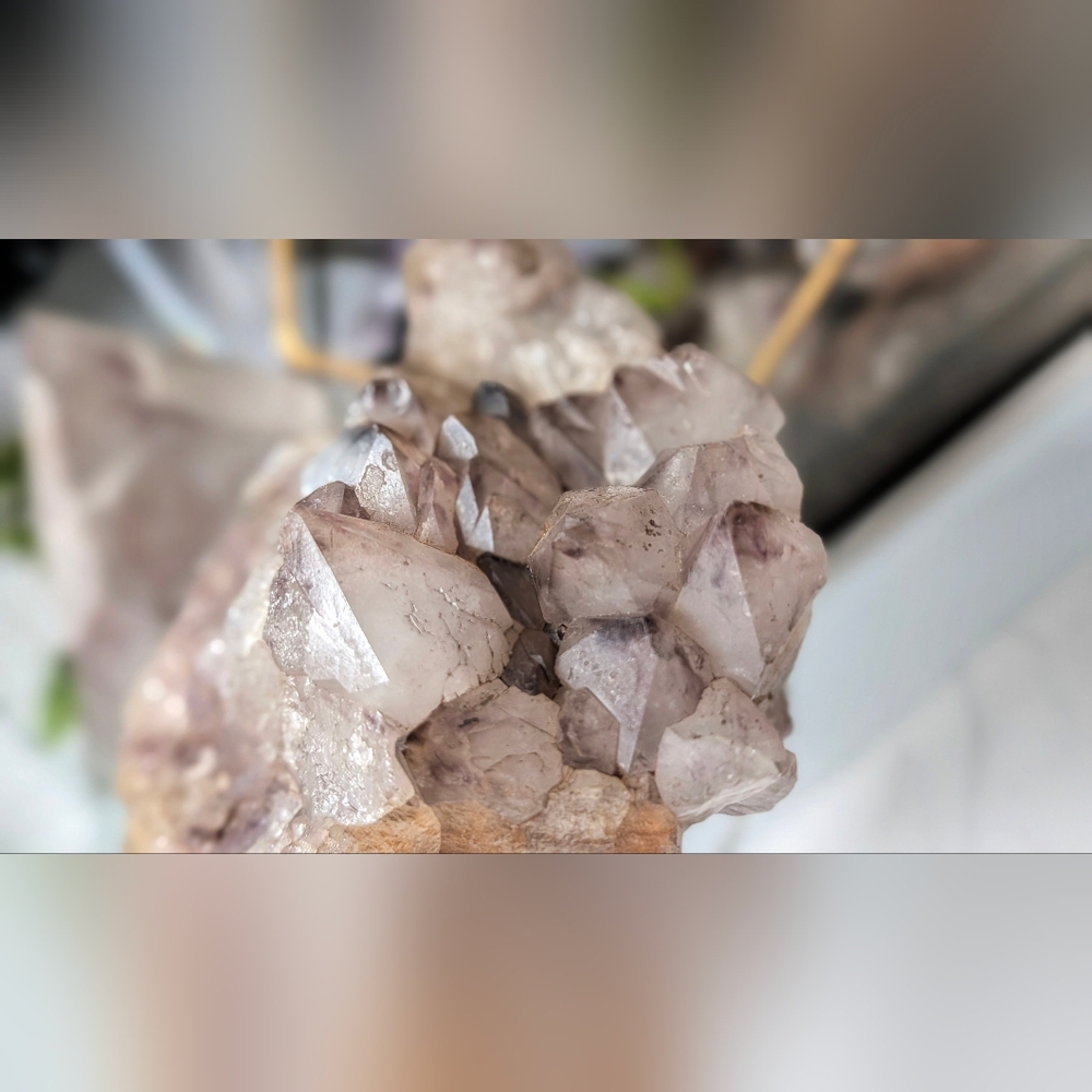 Thunder Bay Smokey Phantom Amethyst Crystal Cluster